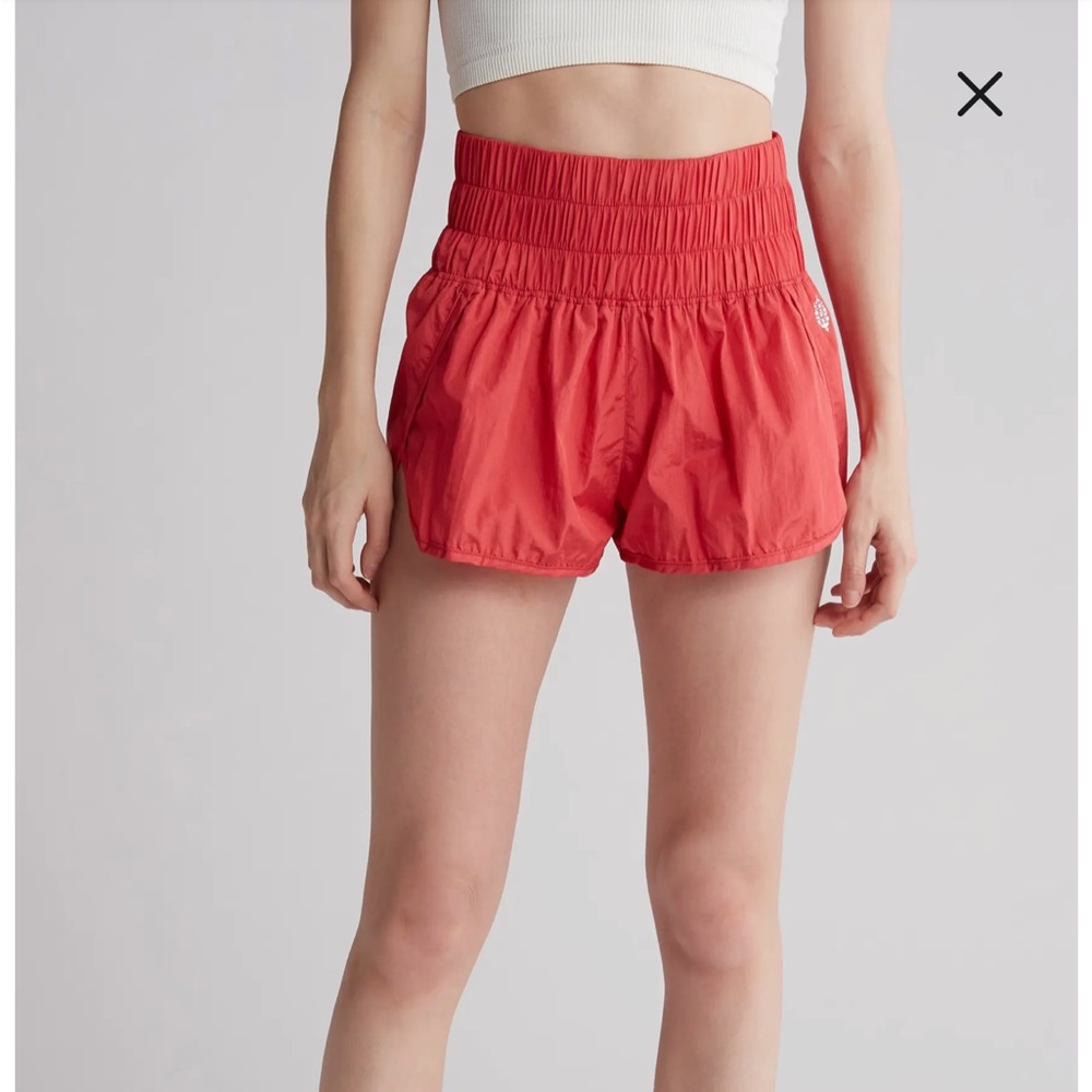 Free People Movement The Way Home shorts, bright red size M